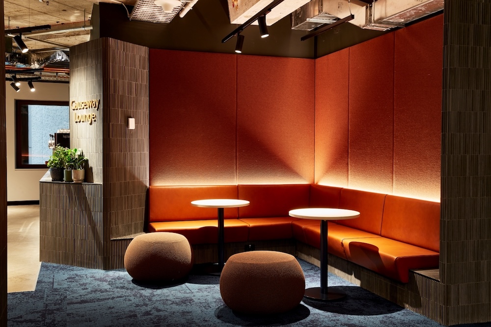 Communal lounge at The Work Project office