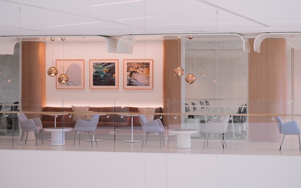 Open space area and meeting room of TWP Quay Quarter Tower, Sydney Australia