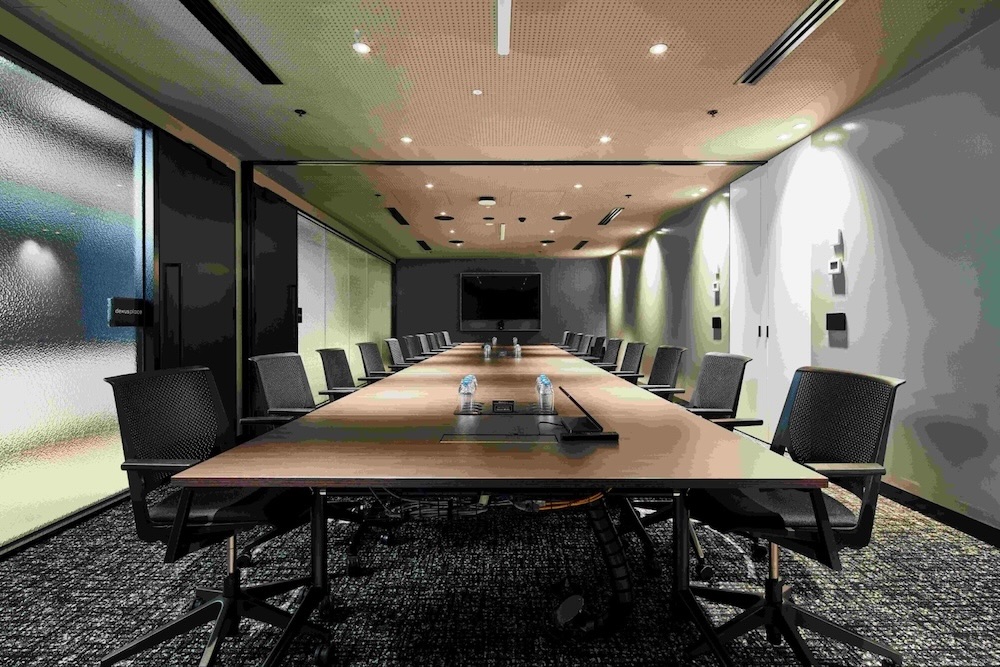 An expansive conference room at the TWP offices at 80 Collins Street, Melbourne