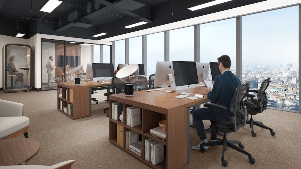 UK-based sole trader working at a TWP coworking space in london